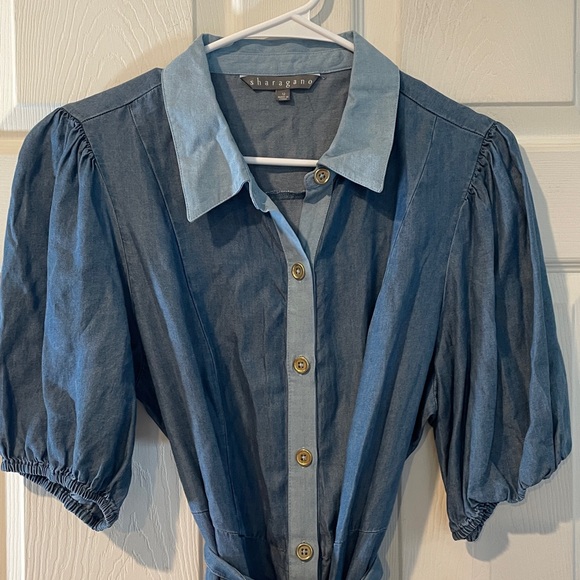 Sharagano Size 12 Button-Front Dress - Picture 2 of 15